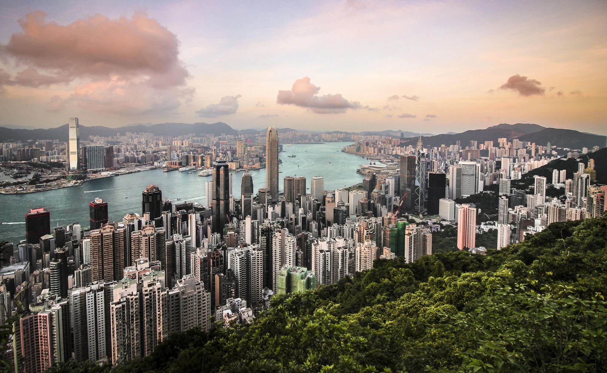 Hong Kong skyline from Victoria Peak