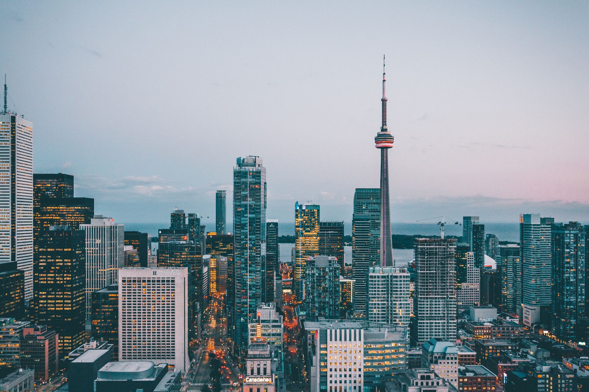 Toronto skyline with CN Tower